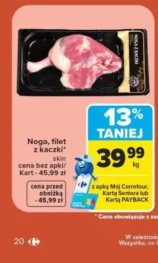 Carrefour Noga, filet z kaczki skin oferta