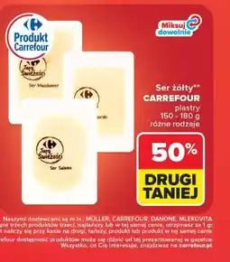 Carrefour Ser żółty Carrefour plastry oferta