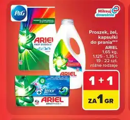Carrefour Proszek, żel, kapsułki do prania Ariel oferta