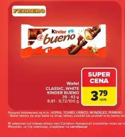 Carrefour Wafel CLASSIC, WHITE KINDER BUENO oferta