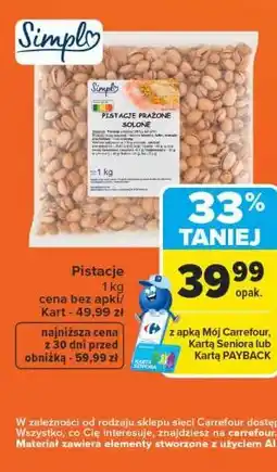 Carrefour Pistacje Simpl oferta