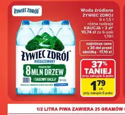 Carrefour Żywiec Zdrój Woda źródlana oferta