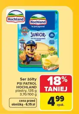 Carrefour Ser żółty Psi Patrol Hochland oferta