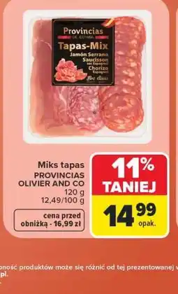 Carrefour Miks tapas PROVINCIAS OLIVIER AND CO oferta