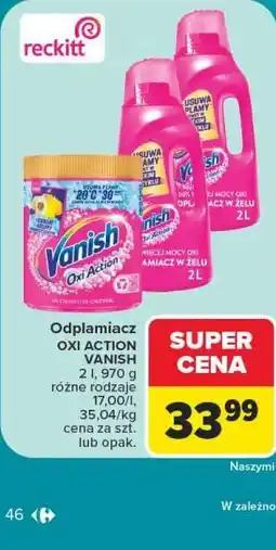 Carrefour Vanish Odplamiacz Oxi Action oferta