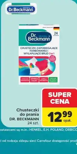 Carrefour Dr. Beckmann Chusteczki do prania oferta
