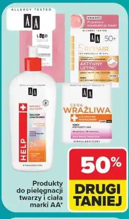 Carrefour Produkty do pielęgnacji twarzy i ciała AA oferta