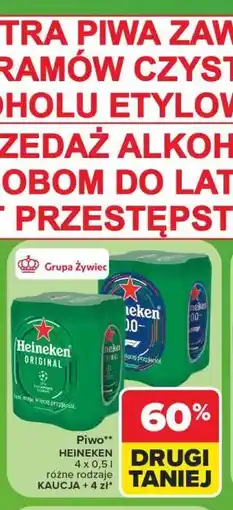 Carrefour Piwo Heineken oferta