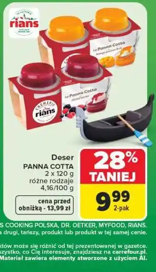 Carrefour Deser Panna Cotta Rians oferta