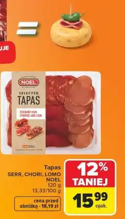 Carrefour Tapas SERR, CHORI, LOMO NOEL oferta