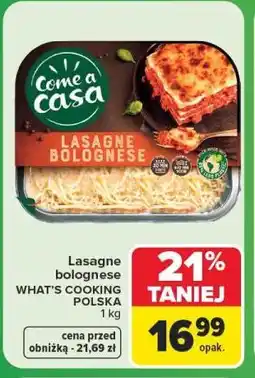Carrefour Lasagne bolognese Come a casa oferta