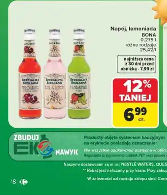 Carrefour Napój, lemoniada Bona oferta
