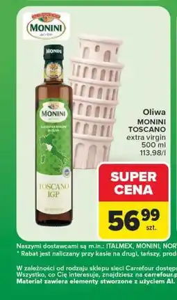 Carrefour Oliwa Monini Toscano extra virgin oferta