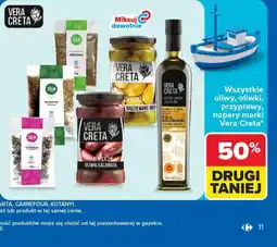 Carrefour Wszystkie oliwy, oliwki, przyprawy, napary marki Vera Creta oferta