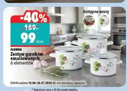 Biedronka Zestaw garnków emaliowanych Florina oferta