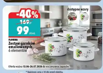 Zestaw garnków emaliowanych Florina