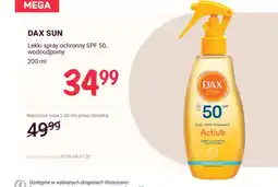 Rossmann Lekki spray ochronny SPF 50 wodoodporny Dax Sun oferta