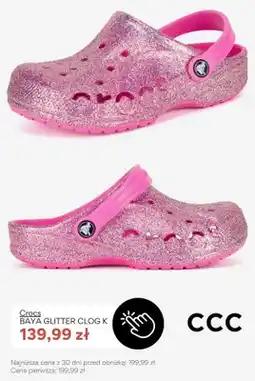 CCC Buty dziecięce Crocs Baya Glitter Clog K oferta