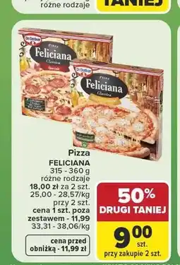 Carrefour Pizza Feliciana Classica Quattro Formaggi oferta