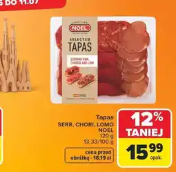 Carrefour Tapas Serrano Chorizo Lomo Noel oferta