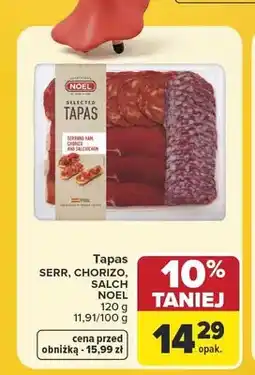 Carrefour Tapas Serrano Chorizo Salchichon Noel oferta
