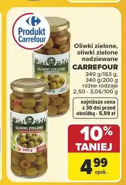Carrefour Oliwki zielone bez pestek Carrefour oferta
