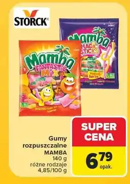 Carrefour Gumy rozpuszczalne Mamba oferta