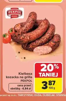 Carrefour Kiełbasa kozacka na grilla Pekpol oferta