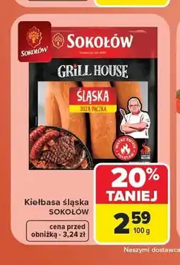 Carrefour Kiełbasa śląska Sokołów Grill House oferta