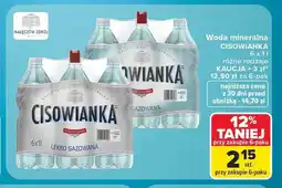 Carrefour Woda mineralna Cisowianka 6-pak oferta