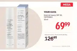 Rossmann Krem do twarzy SPF 50 nawilżający Your Kaya oferta