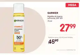 Rossmann Mgiełka do twarzy ochronna Garnier Vitamin C SPF 50+ oferta