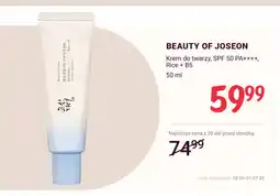 Rossmann Krem do twarzy Beauty of Joseon SPF 50 PA++++ Rice + B5 oferta