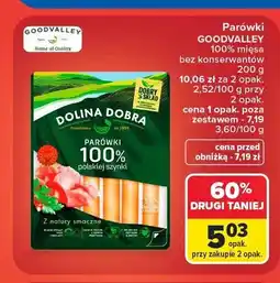 Carrefour Parówki z szynki Dolina Dobra Goodvalley oferta