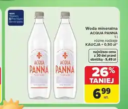 Carrefour Woda mineralna Acqua Panna oferta