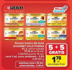 Carrefour Karma dla kota Gourmet Gold Purina z wołowiną oferta