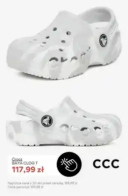 CCC Chodaki dziecięce Crocs Baya Clog T oferta