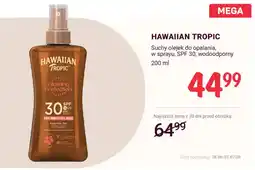 Rossmann Suchy olejek do opalania w sprayu SPF 30 wodoodporny Hawaiian Tropic oferta