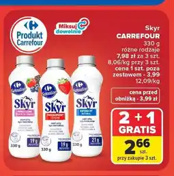 Carrefour Jogurt typu islandzkiego skyr owoce leśne Carrefour Sensation oferta