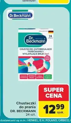 Carrefour Chusteczki zapobiegające farbowaniu Dr. Beckmann oferta