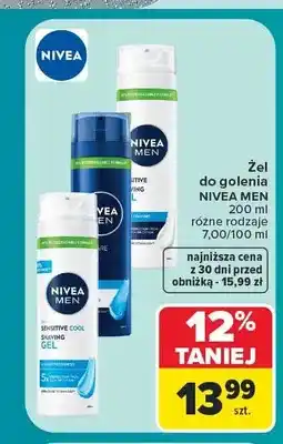 Carrefour Żel do golenia Nivea Men Sensitive Cool oferta