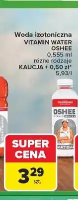 Carrefour Woda izotoniczna Vitamin Water Oshee Strawberry oferta