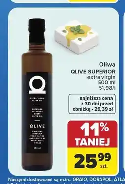 Carrefour Oliwa extra virgin Qlive Superior oferta