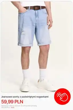 Cropp Jeansowe szorty z podwiniętymi nogawkami Cropp oferta