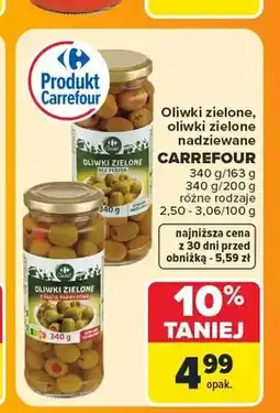 Carrefour Oliwki zielone bez pestek Carrefour oferta