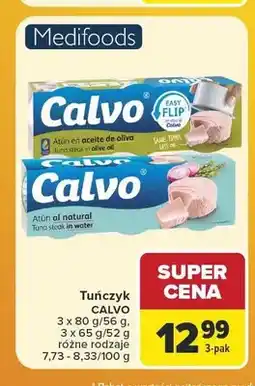 Carrefour Tuńczyk w oliwie z oliwek Calvo 3-pak oferta