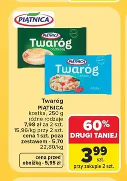 Carrefour Twaróg półtłusty Piątnica oferta
