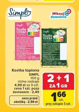Carrefour Kostka topiona ze szczypiorkiem Simpl oferta
