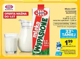 Carrefour Mleko UHT Wypasione Mlekovita 3,2% oferta