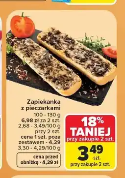 Carrefour Zapiekanka z pieczarkami oferta